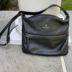 Kate Spade Black leather crossbody bag